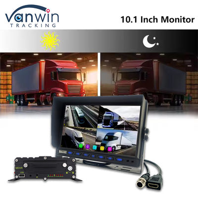 10.1 inch AHD Car Screen Display 8CH MDVR Camera 1080P Color TFT Car Monitor Systems