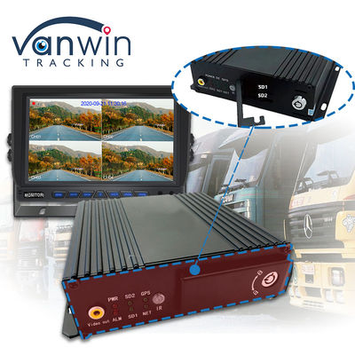 MAX 512GB Bộ lưu trữ thẻ SD kép 4CH DVR di động với 4G GPS 1080P Full HD SD Card Mdvr
