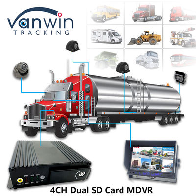 MAX 512GB Bộ lưu trữ thẻ SD kép 4CH DVR di động với 4G GPS 1080P Full HD SD Card Mdvr