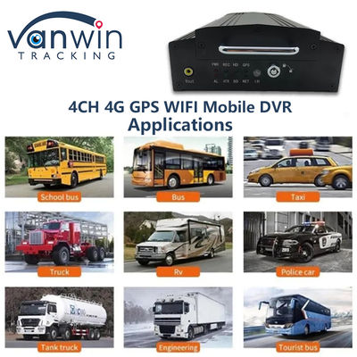 4 kênh HDD SSD DVR di động 1080P 4G WiFi GPS MDVR Camera xe ô tô Hệ thống CCTV