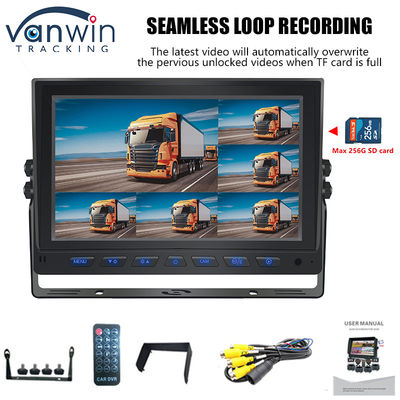 9 inch AHD 1080P MDVR Monitor 8 kênh Full HD Split Display Monitor Cho xe