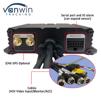 H.264 4CH HD 1080P DVR di động 4G GPS WIFI SD Card MINI MDVR Cho giám sát video xe hơi