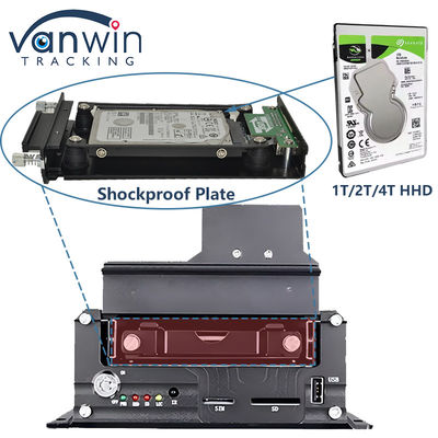 4CH 5G CMSV6 Hệ thống AI DVR di động với GPS ADAS BSD DMS H.265 MDVR cho màn hình CCTV xe hơi