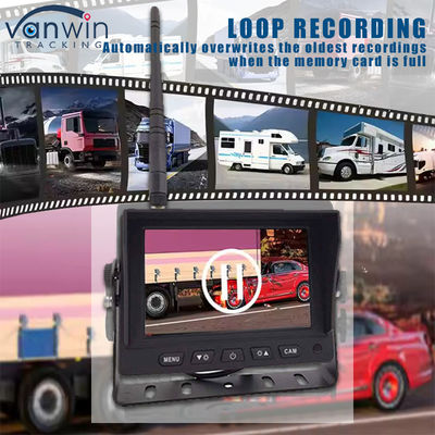 5 inch Digital HD DVR Truck Wireless Backup Camera Monitor System Quad View Screen