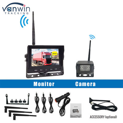 5 inch Digital HD DVR Truck Wireless Backup Camera Monitor System Quad View Screen