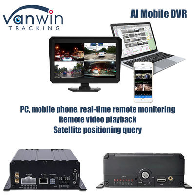 4CH 1080P AI chức năng DVR di động ADAS DMS Kit DVR 4G GPS SD HDD MDVR Hệ thống xe