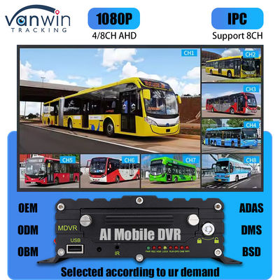 8CH AI ADAS DMS BSD DVR di động HDD MDVR 2TB Hỗ trợ DVR xe