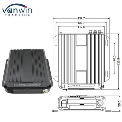 OEM ODM Thời gian thực 4CH GPS DVR Điện thoại với 4G 1080P Wifi Card SD kép MDVR cho xe buýt