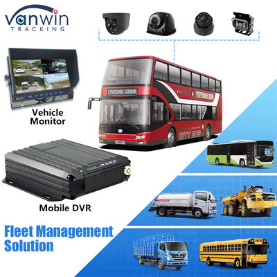 4CH 1080P Dual SD Card Mobile DVR hỗ trợ cảm biến dầu 4G Real Time Video Monitoring GPS Tracker