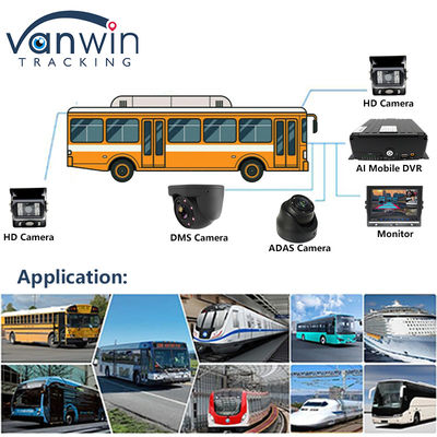 Full HD 1080P 8CH DVR di động H.265 CMSV6 Tài xế xe buýt 4G Wifi MDVR Camera xe buýt xe tải