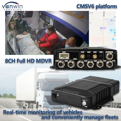 8CH Video giám sát HDD DVR di động với 4G GPS WIFI MDVR cho giám sát thời gian thực
