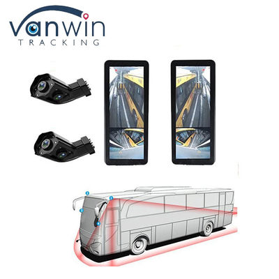 AHD 1080P DVR chống nước 12.3 Inch phía trước phía sau khu vực mù xe theo dõi với phía sau nhìn bên nhìn camera