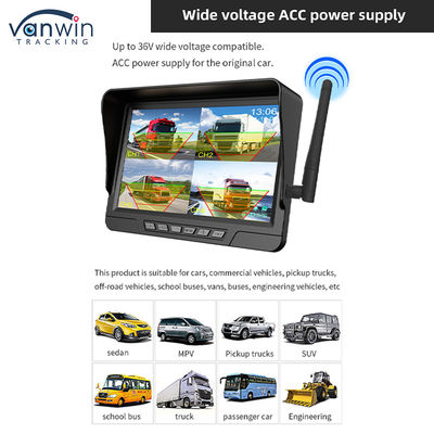 7 Inch Wireless Car Monitor Solar Camera Kit Với IP68 CCTV An ninh Camera không dây