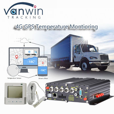 Không dây 4G GPS GPS Video Recorder Giám sát nhiệt độ cho xe lạnh