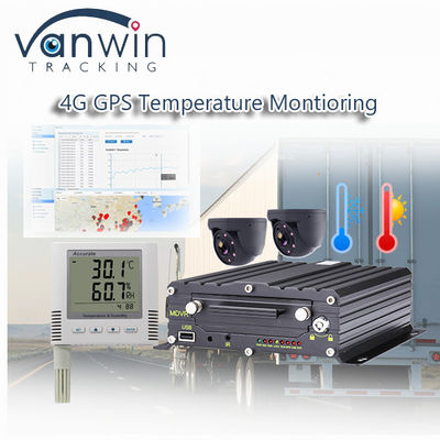 Không dây 4G GPS GPS Video Recorder Giám sát nhiệt độ cho xe lạnh