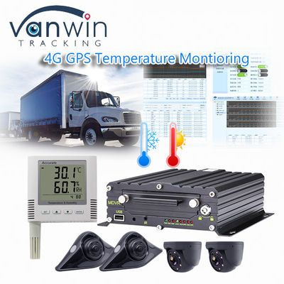 Không dây 4G GPS GPS Video Recorder Giám sát nhiệt độ cho xe lạnh