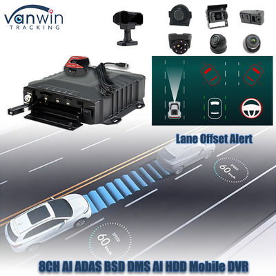 8CH 1080P Ai HDD DVR di động theo dõi và theo dõi thời gian thực 4G Ai Adas DMS MDVR Hệ thống CCTV