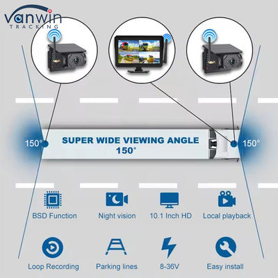 10.1 Inch Car Monitor Năng lượng mặt trời giám sát không dây hệ thống CCTV Camera an ninh