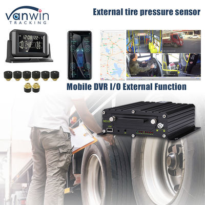 Hỗ trợ 4G GPS DVR di động 4 / 8 / 10 Áp suất lốp xe theo dõi thời gian thực Hệ thống thông minh