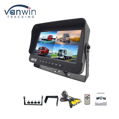 10.1 Inch AHD 1080P MDVR Monitor 4 Channel Full HD Kiểm tra màn hình phân chia chống nước cho xe