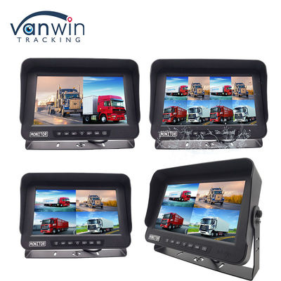 10.1 Inch AHD 1080P MDVR Monitor 4 Channel Full HD Kiểm tra màn hình phân chia chống nước cho xe