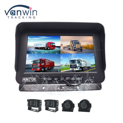 10.1 Inch AHD 1080P MDVR Monitor 4 Channel Full HD Kiểm tra màn hình phân chia chống nước cho xe