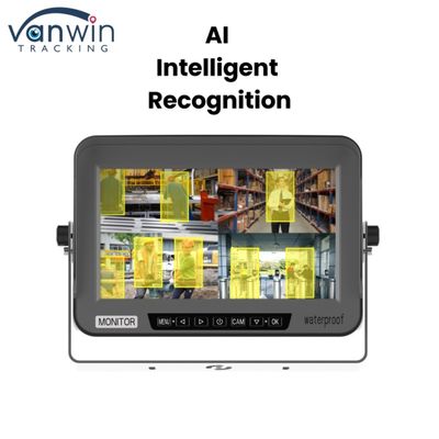 4 kênh màn hình xe AI chống nước IPX69 chống nổ 10 " AHD màn hình cho xe cơ khí