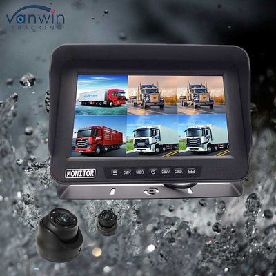 AHD 1080P MDVR Monitor 10.1 Inch 6 Channel Kiểm tra màn hình tách chống nước Thẻ SD cho xe