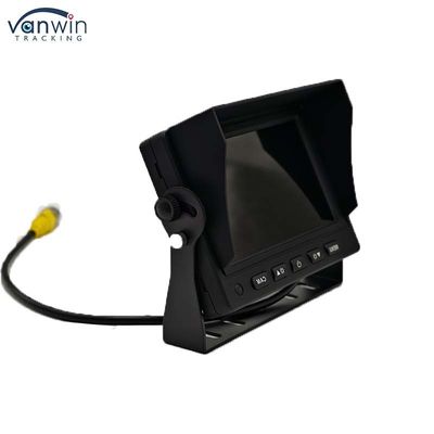 Màn hình LCD 5 inch TFT Car Monitor Metal Connector + 4PIN CCD Màu nhìn phía sau quay ngược Camera 12-24v Cho Caravan Van Rv