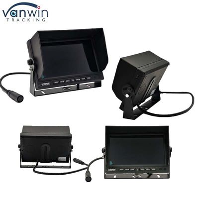 Chiếc xe theo dõi 7 inch VGA đầu ra CCTV màn hình giám sát an ninh tự động tương thích với nón mặt trời với U đứng