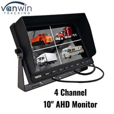 Đen High Definition 4 Channel Car Monitor 7 "9" 10" Kích thước tùy chọn cho một loạt các hệ thống xe PAL / NTSC