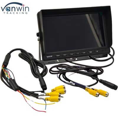 Đen High Definition 4 Channel Car Monitor 7 "9" 10" Kích thước tùy chọn cho một loạt các hệ thống xe PAL / NTSC