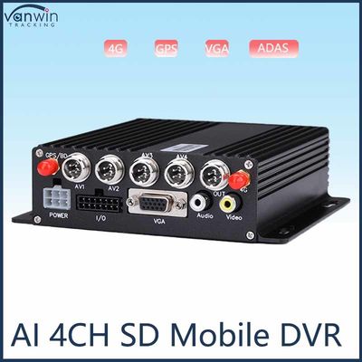 HD 1080P AI BSD ADAS DMS Kit Xe buýt Xe tải 4G WiFi 4 kênh SD Hệ thống DVR di động Xe CAR Black Box