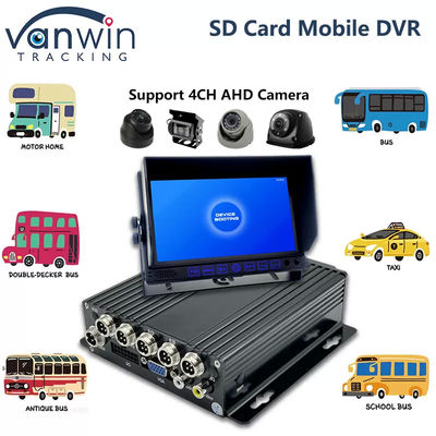 Thẻ SD 4G MDVR 1080P 8 kênh ghi âm xe với chức năng GPS phù hợp cho mọi đội tàu