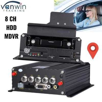 Hệ thống DVR di động chuyên nghiệp 1080P HD 8CH HDD để theo dõi xe