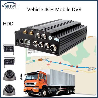 DVR di động 4 kênh 4G GPS WIFI HDD 1080P AHD Card DVR cho xe tải xe buýt thành phố