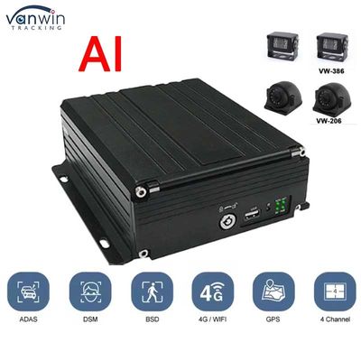 4CH HDD DVR 4G GPS ADAS DMS 1080P HD Hỗ trợ OEM/ODM MDVR Hệ thống video cho xe ô tô xe tải xe buýt MDVR Xe Black Box