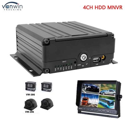 4CH 1080P AHD 3G 4G WIFI Và GPS SD HHD NVR di động cho xe buýt / xe tải / taxi