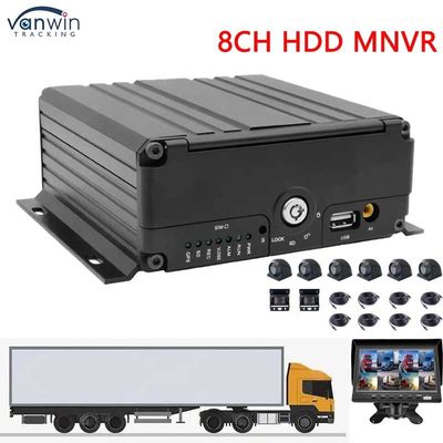 H.264 8 kênh MNVR Với 4G WiFi tùy chọn GPS Vehicle Tracker cho hỗ trợ xe OEM