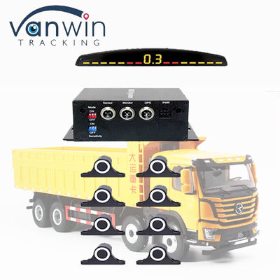 Màn hình LCD 12 cảm biến Hỗ trợ hỗ trợ hỗ trợ Radar Monitor Hệ thống đậu xe cho xe tải nặng 5M