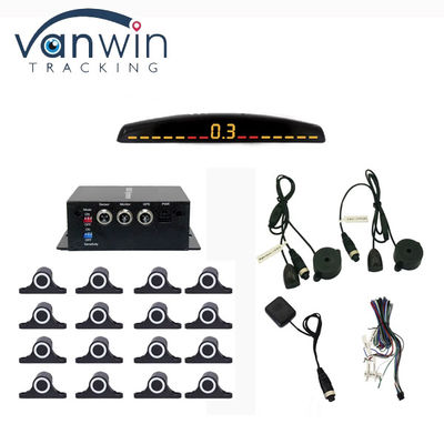 Trình hỗ trợ quay lại xeAuto Parktronic cảm biến đỗ xe LED với 16 cảm biến