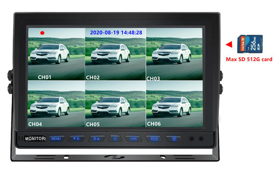 10.1 inch HD TFT màn hình LCD màn hình chống nước xe cho xe tải / xe tải nguồn cung cấp điện DC 12V-24V -30C đến 80C chế độ đêm