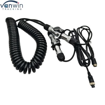 Cáp xe kéo chống nước 4pin Camera dây điện tử 12V cho xe tải đôi xe buýt máy kéo máy quay phía sau