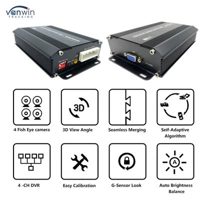 3D HD 1080P 360 Camera đậu xe Truck Reverse Warning Camera Xe 360 độ Camera nhìn từ góc nhìn của hệ thống an ninh