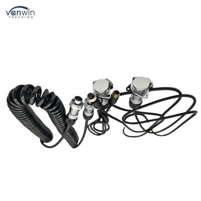 4 pin nữ để cắm tùy chỉnh dây xuân ống dẫn chống nước trailer cáp camera cho xe tải nâng