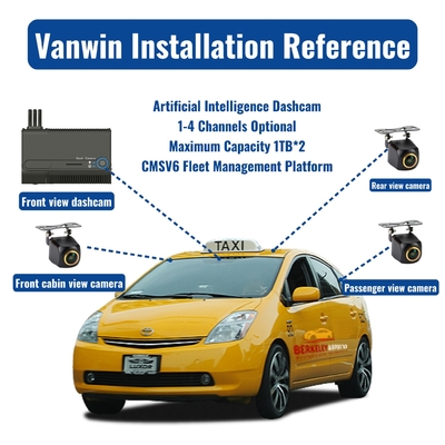 Mini Cmsv7 H.265 1080P Camera xe ô tô Dash Cam Mdvr 4g Gps điều khiển từ xa ghi âm 1-4 kênh Dashcam Cmsv6 Nền tảng di động Mdvr