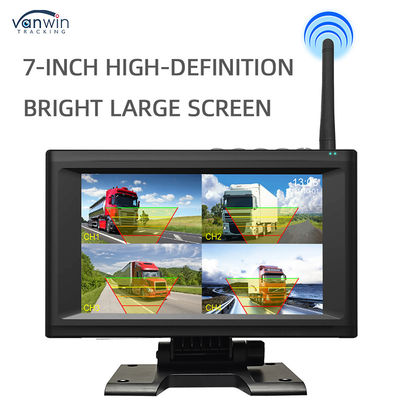 7 Inch Wireless IPS Screen Car Monitor Kit Với 4 Camera Mặt Trời Dễ cài đặt Night View BSD Hệ thống An ninh Xe Trở lại Trợ giúp