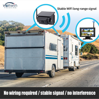 7 Inch Wireless IPS Screen Car Monitor Kit Với 4 Camera Mặt Trời Dễ cài đặt Night View BSD Hệ thống An ninh Xe Trở lại Trợ giúp