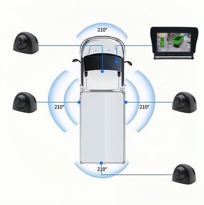 360 độ nhìn xung quanh 3D Hệ thống máy ảnh xe tải hạng nặng AI Khám phá điểm mù cho xe tải Xe buýt RV Xe giúp quay lại