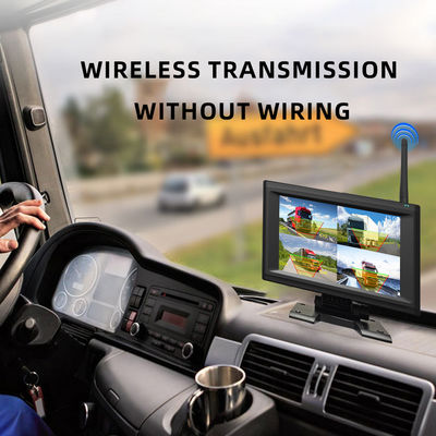 Màn hình hiển thị chống nước 7 inch Hệ thống camera giám sát sạc tự động không dây 1/2/4CH